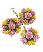 Lots of Flower Earrings And Tikka Set, Maang Tikka Set for Wedding Baby Shower Haldi Party for Girls and Women, Return Gifts, Wedding Gifts